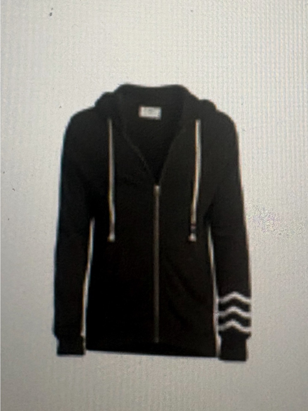 Women Sol Angeles vintage black medium essential coastal waves zip hoodie